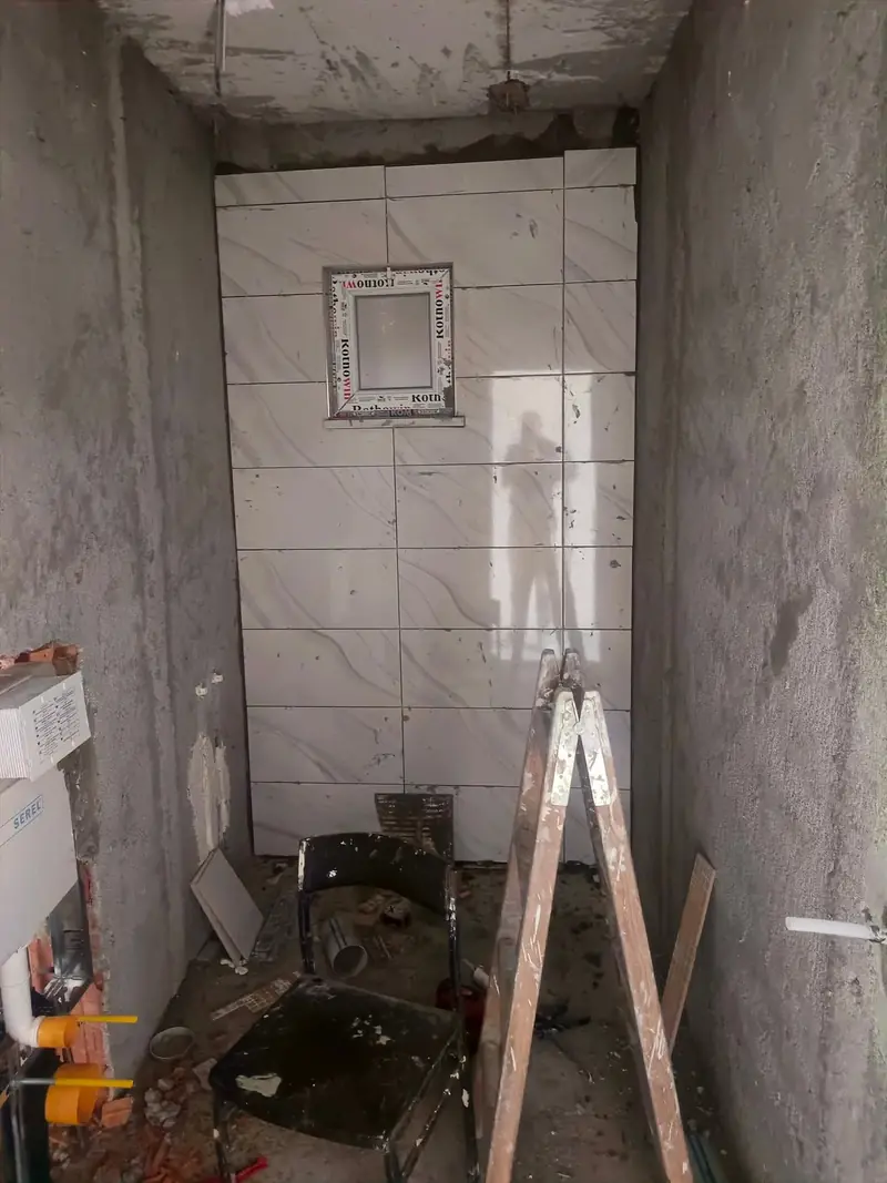 Banyo yenileme öncesi söküm aşaması
