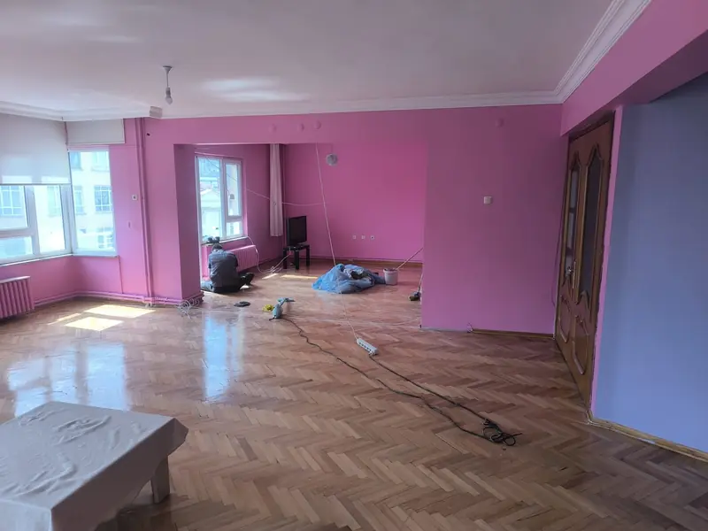 Tadilat çalışması sırasında iç mekan