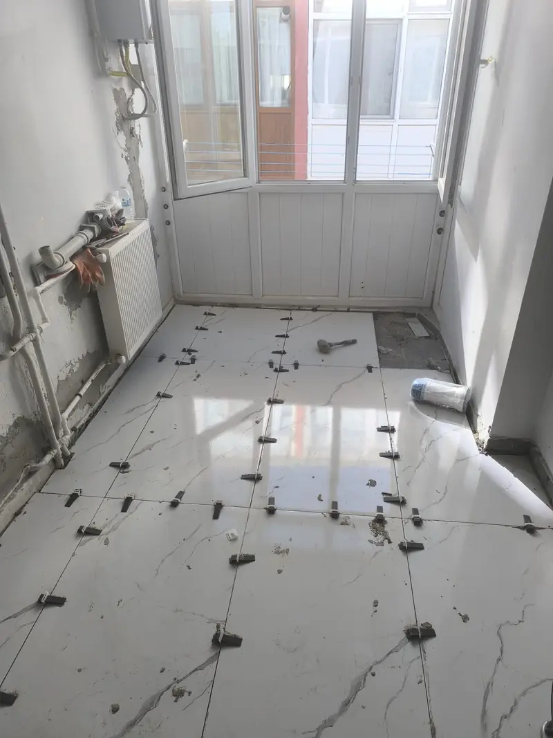 Banyo zemininde tesisat çalışması